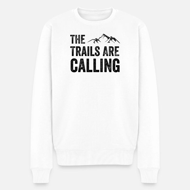 Les sentiers vous appellent - Pull Premium bio Homme - blanc
