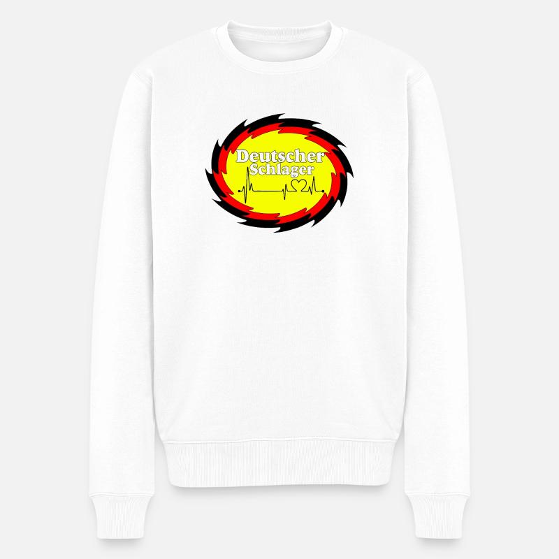 Parti Schlager , Schlager , Deutscher Schlager .. - Pull Premium bio Homme - blanc