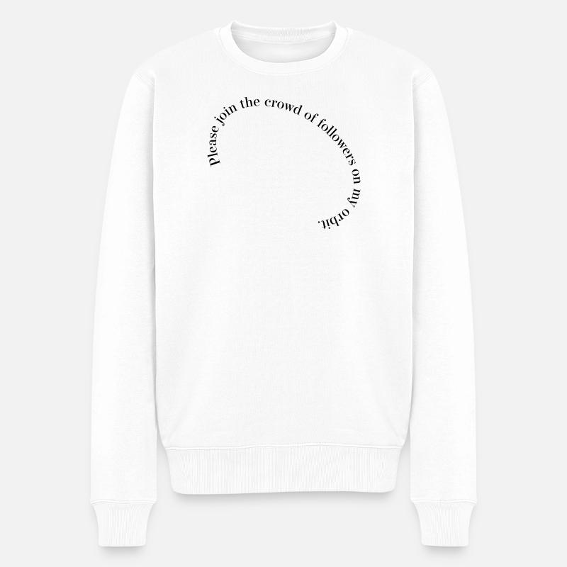Mein Orbit - Männer Premium Bio Pullover - Weiß