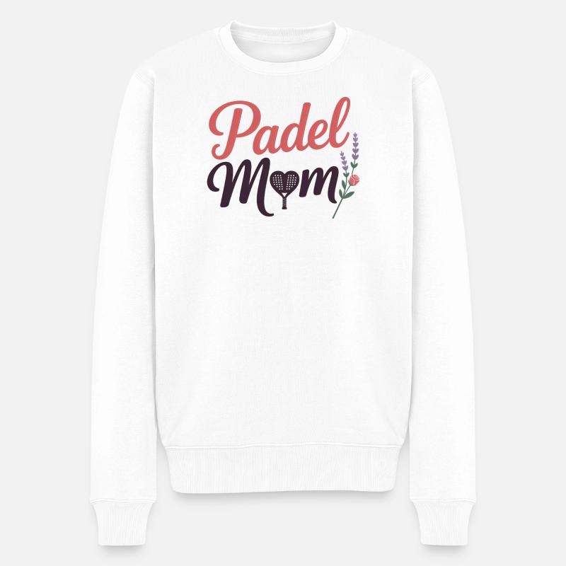 Maman padel - Pull Premium bio Homme - blanc