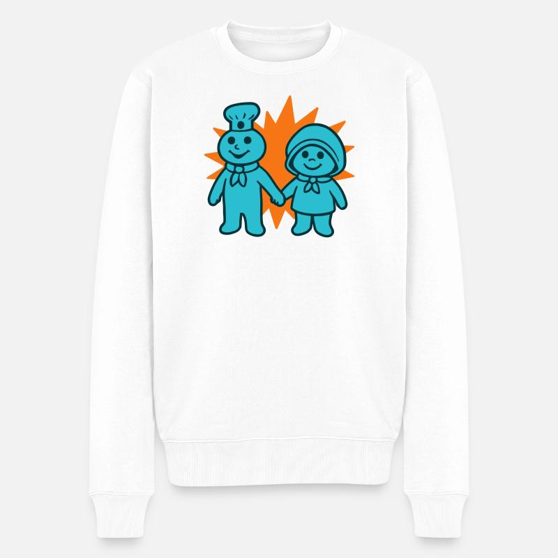 Süßer Koch - Männer Premium Bio Pullover - Weiß