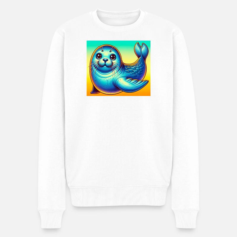 Siegel - Männer Premium Bio Pullover - Weiß