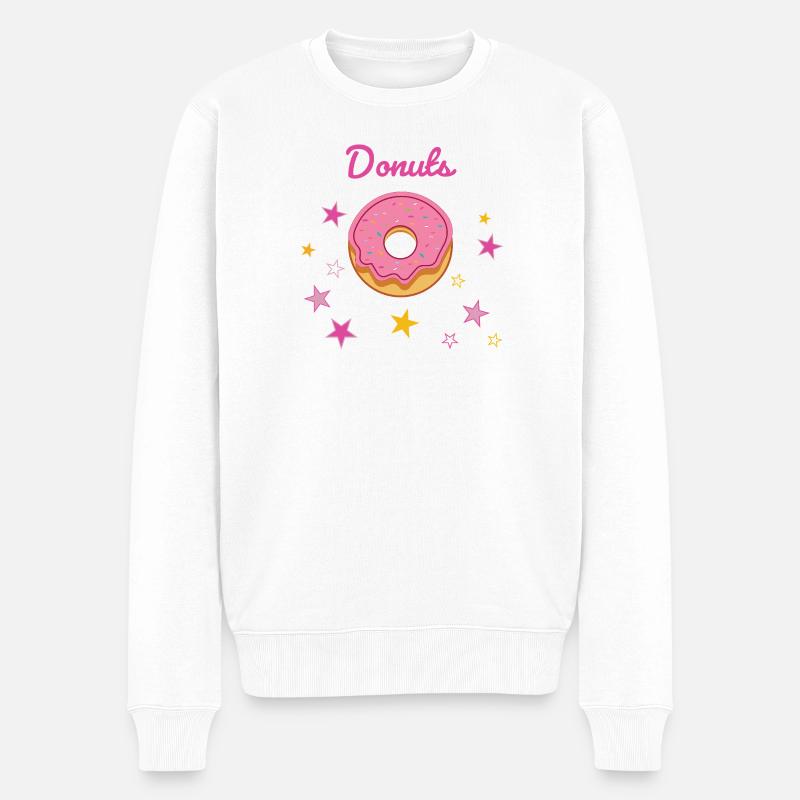 beignets-02 - Pull Premium bio Homme - blanc