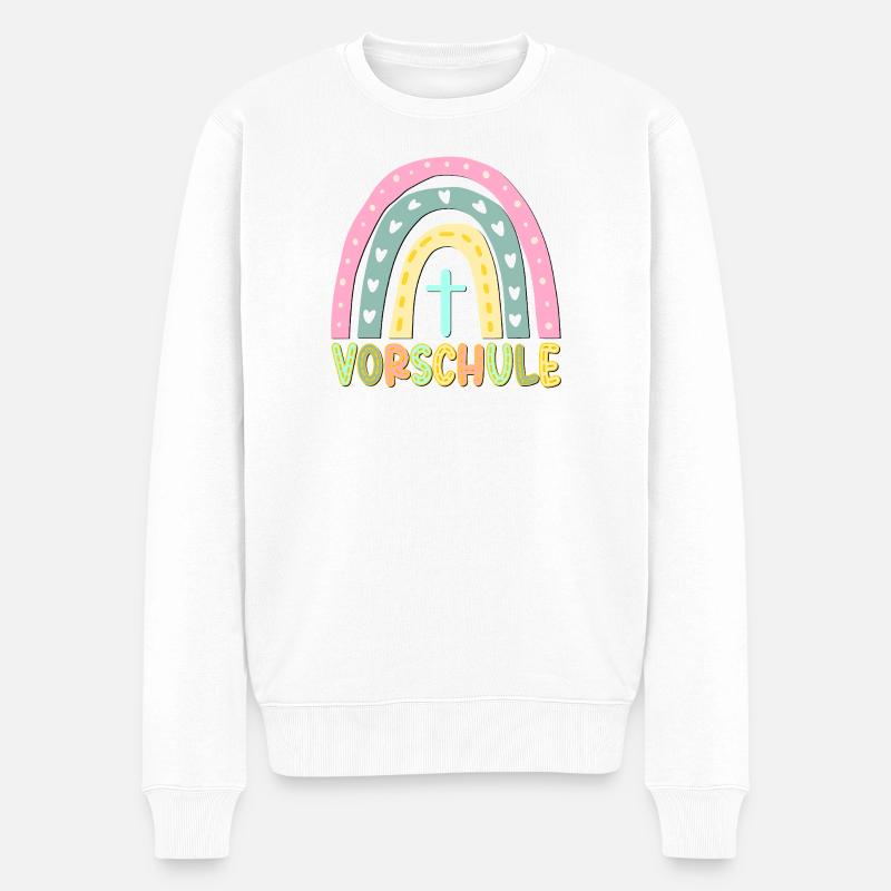 VORSCHULE VORSCHULKIND CHRISTLICHER GLAUBE - Männer Premium Bio Pullover - Weiß