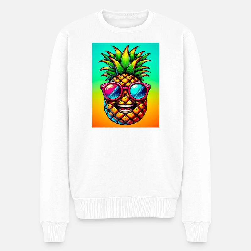 Ananas - Pull Premium bio Homme - blanc