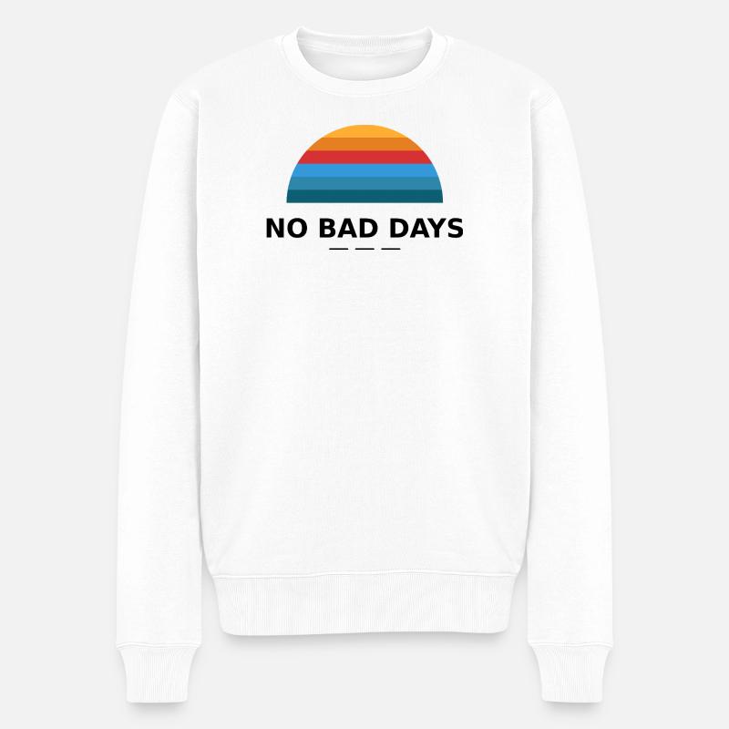 PAS DE MAUVAIS JOURS - Pull Premium bio Homme - blanc