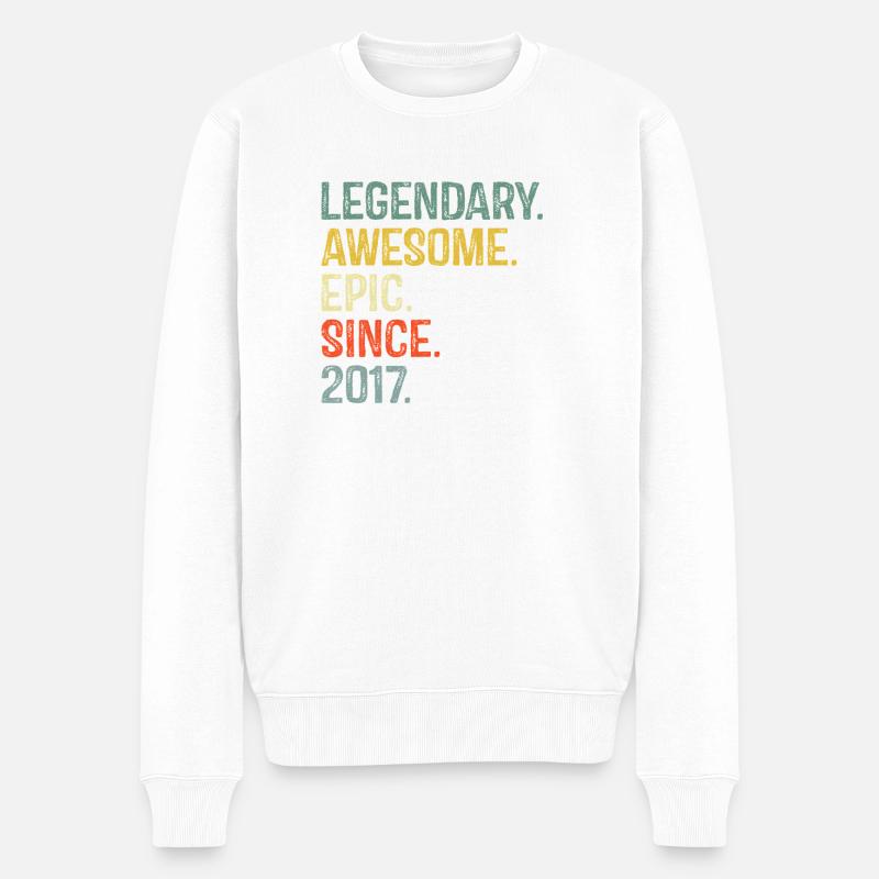 Design légendaire et impressionnant 2017 - Pull Premium bio Homme - blanc