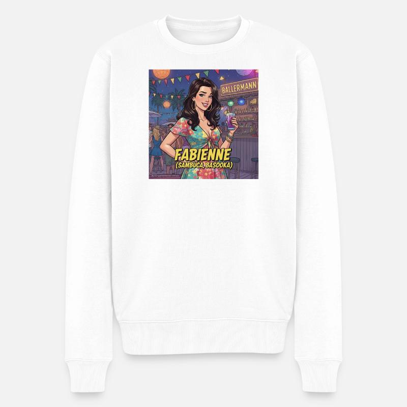 Fabienne (Sambuca, Bazooka) - Pull Premium bio Homme - blanc