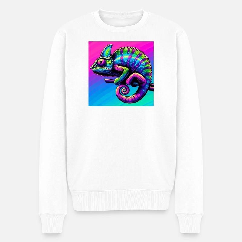 caméléon - Pull Premium bio Homme - blanc