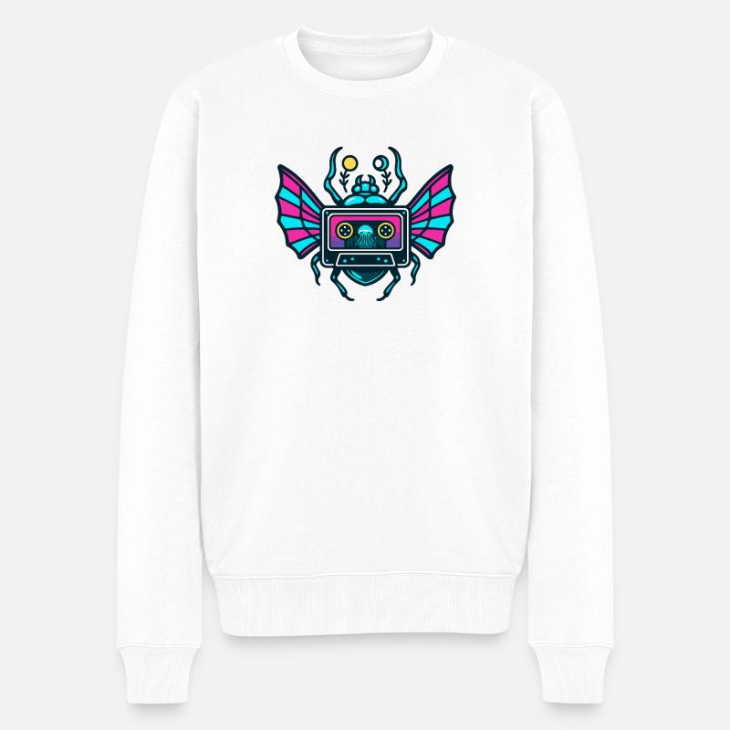 Neon Mixtape Scarabée - Pull Premium bio Homme - blanc