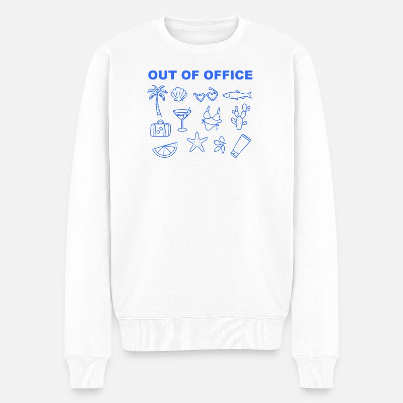 Absent du bureau / Vacances / Retraite - Pull Premium bio Homme - blanc