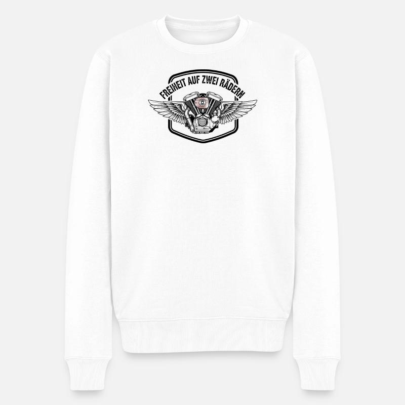 La liberté sur deux roues - Pull Premium bio Homme - blanc
