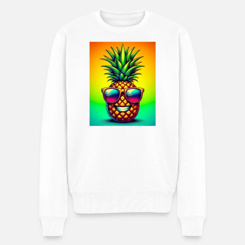 Ananas - Pull Premium bio Homme - blanc