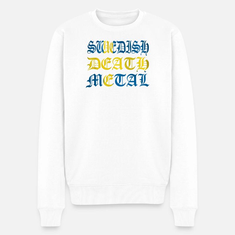 Schwedischer Tod - Männer Premium Bio Pullover - Weiß
