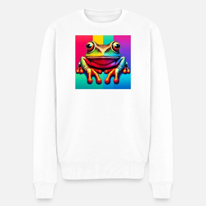 grenouille - Pull Premium bio Homme - blanc