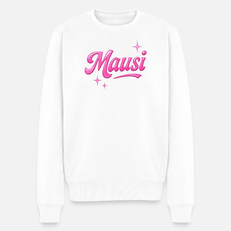 Mausi / Y2K Style - Pull Premium bio Homme - blanc