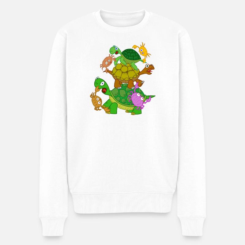 Crabgrab - Männer Premium Bio Pullover - Weiß