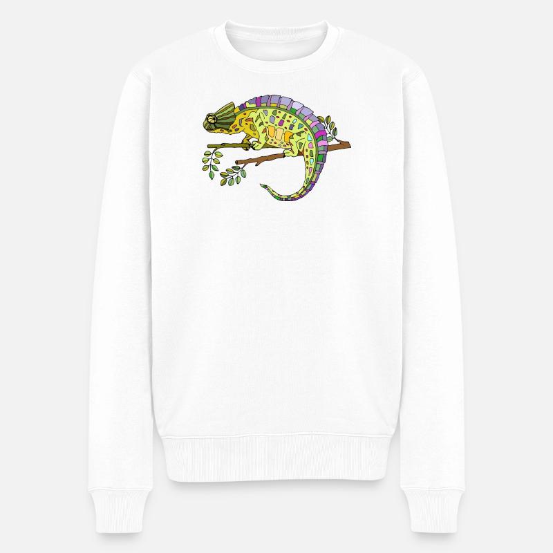 Caméléon - Pull Premium bio Homme - blanc