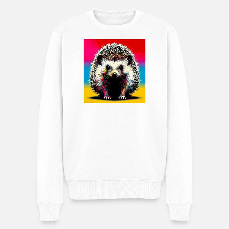 hérisson - Pull Premium bio Homme - blanc
