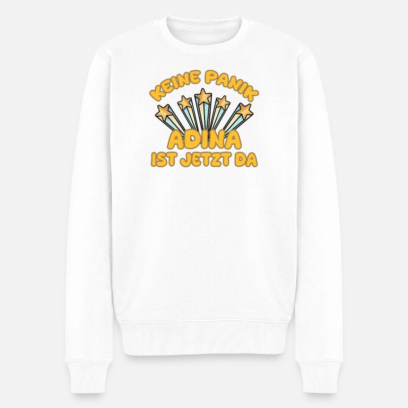Geschenk für Adina - Männer Premium Bio Pullover - Weiß
