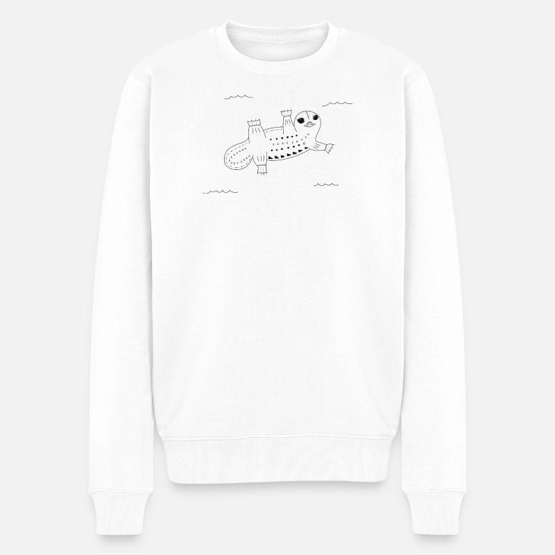 Ornithorynque drôle - Pull Premium bio Homme - blanc