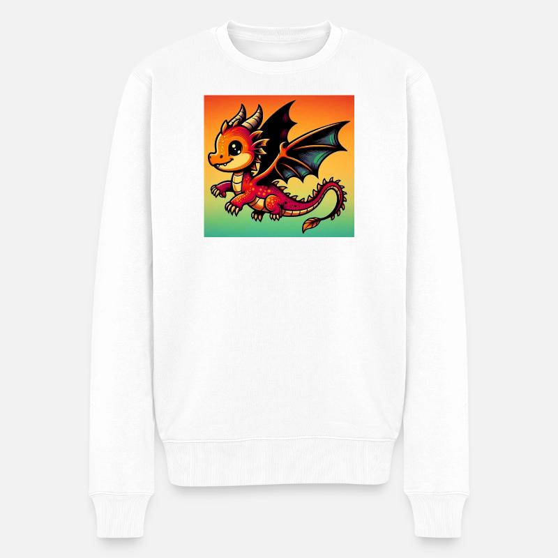 dragon - Pull Premium bio Homme - blanc