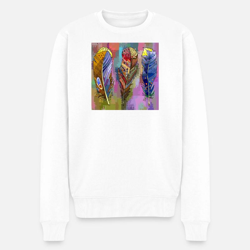 Stylo - Pull Premium bio Homme - blanc