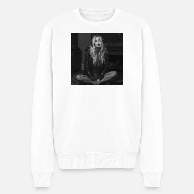 Maxima dans l’obscurité - Pull Premium bio Homme - blanc