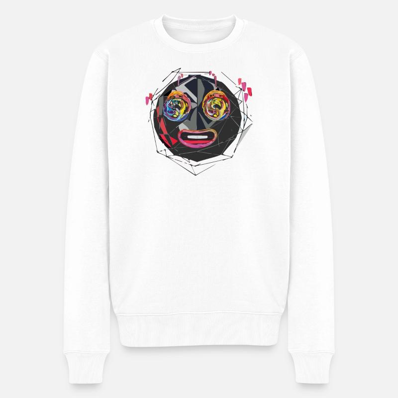 Triple Moji - Pull Premium bio Homme - blanc