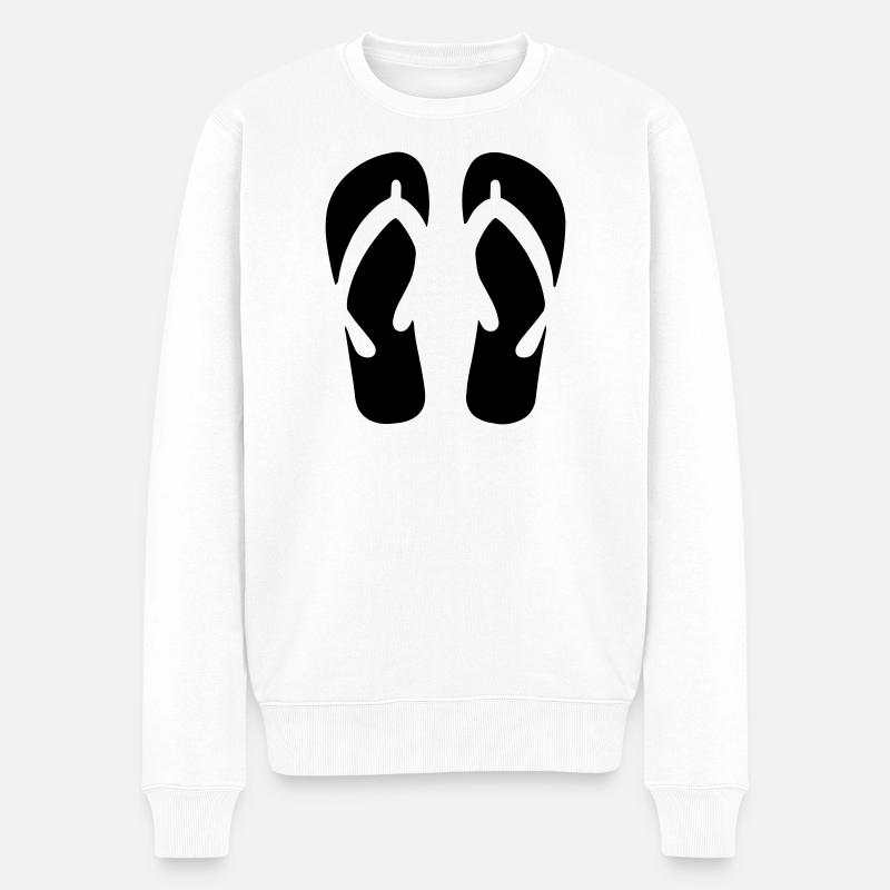 vacances - Pull Premium bio Homme - blanc