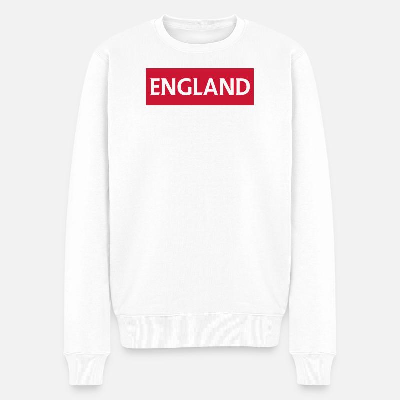 Englisch Burnley Fotografie Design - Männer Premium Bio Pullover - Weiß