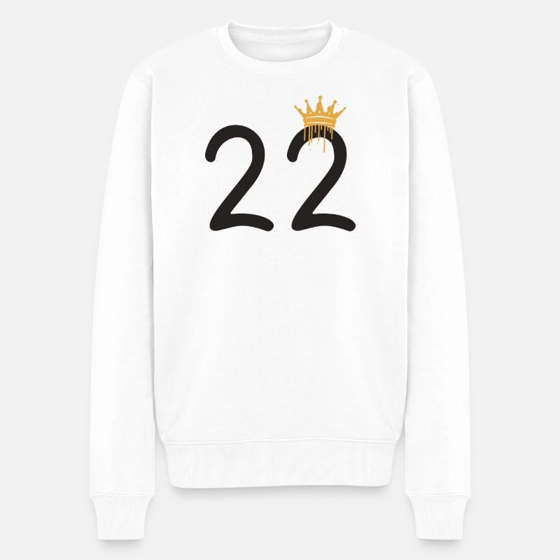 22 - Pull Premium bio Homme - blanc