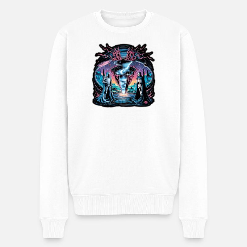 Faille cosmique avec gardiens du Vide - Pull Premium bio Homme - blanc