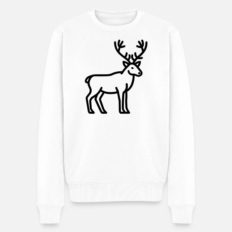 caribou - Pull Premium bio Homme - blanc