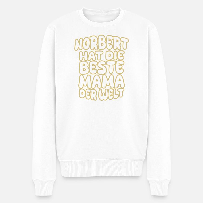 Dire Norbert - Pull Premium bio Homme - blanc