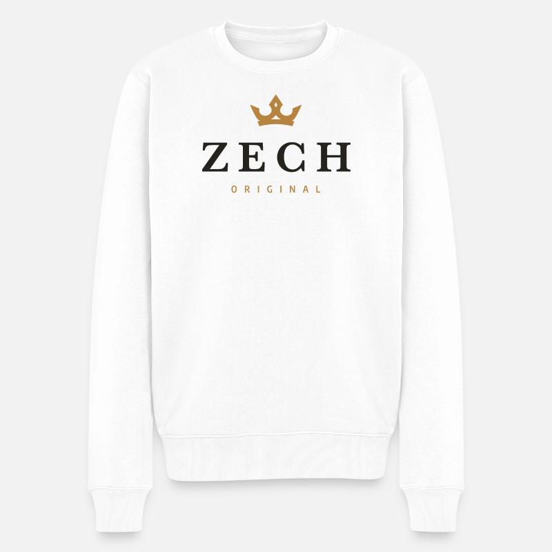 Zech Original Familienlogo - Männer Premium Bio Pullover - Weiß