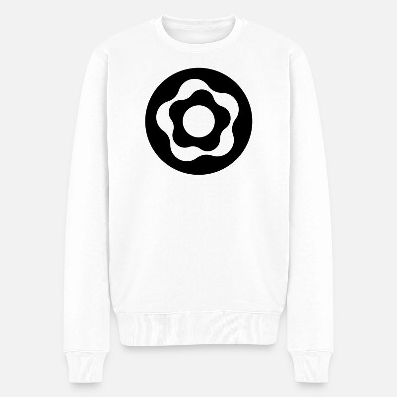 DONUT - Männer Premium Bio Pullover - Weiß