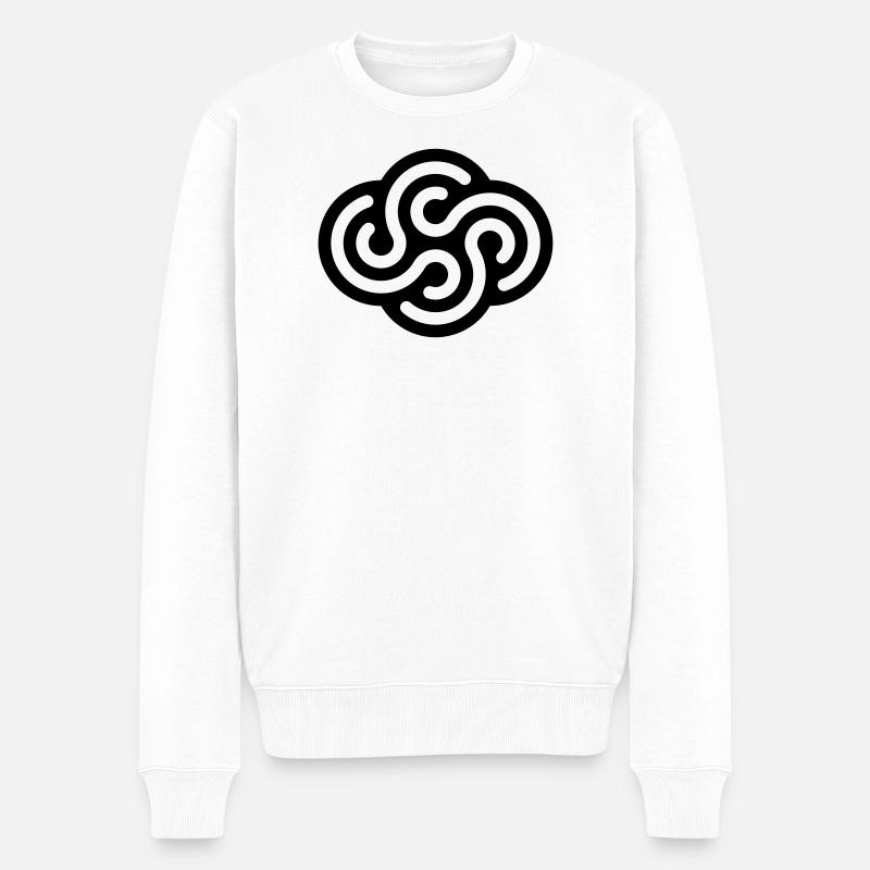 TOURBILLONS - Pull Premium bio Homme - blanc