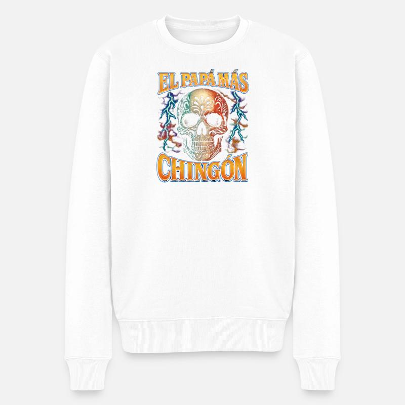 El Papa Mas Chingon - Pull Premium bio Homme - blanc