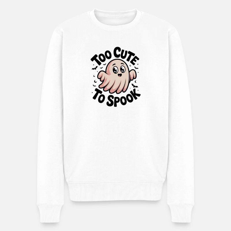 Zu süß zum Gruseln - Männer Premium Bio Pullover - Weiß
