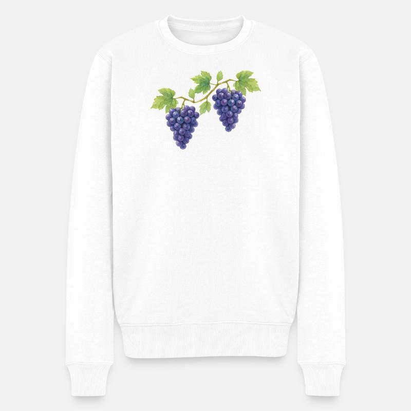 Conception de costumes traditionnels de raisin - Pull Premium bio Homme - blanc