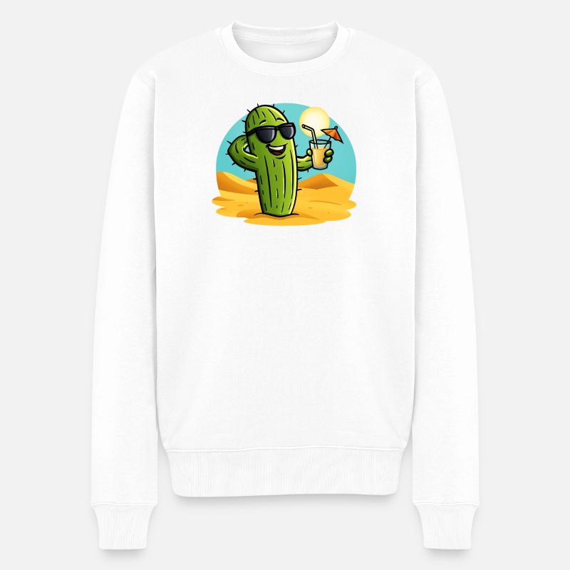 Cactus d’été - Pull Premium bio Homme - blanc