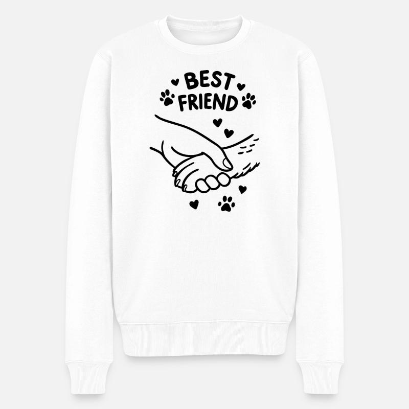 Amis des chiens, Hundefreund, Hunde - Pull Premium bio Homme - blanc