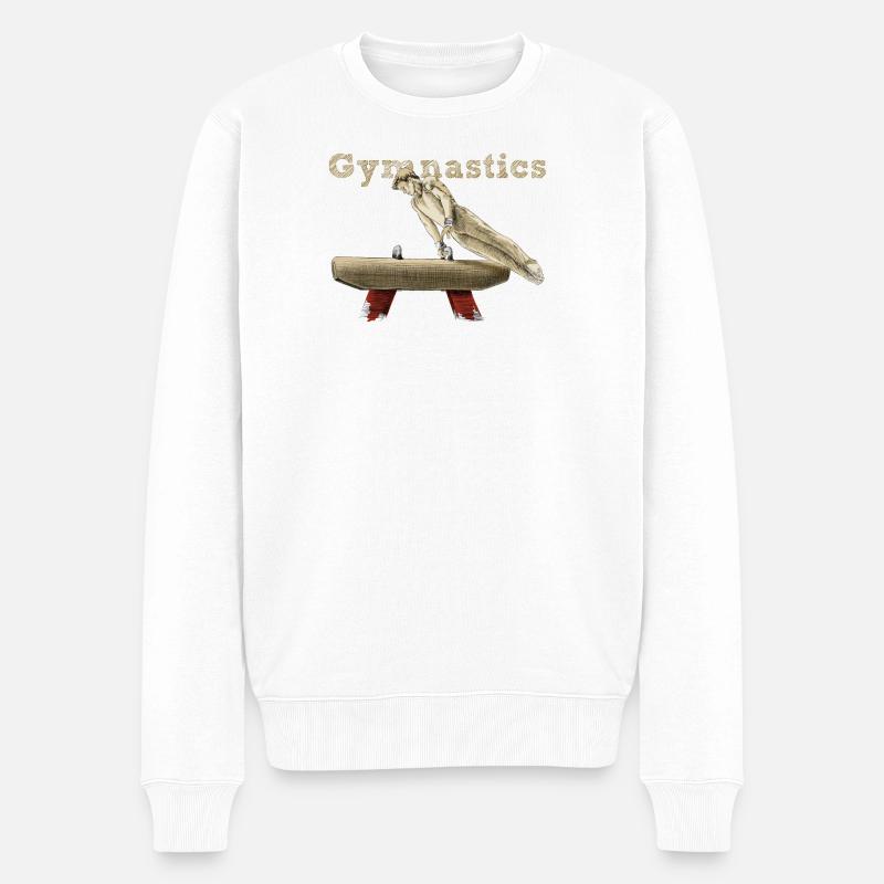 Cheval d'arçons - Pull Premium bio Homme - blanc