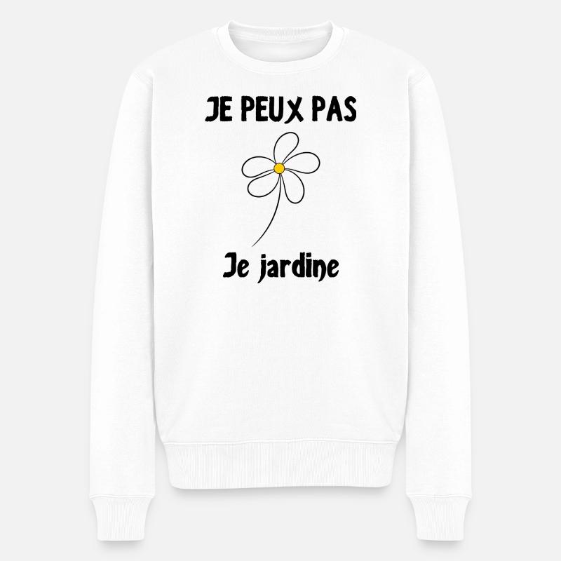 RETRAITE. COLLEGUE. RETRAITE. RETRAITEE. RETRAITE. - Pull Premium bio Homme - blanc