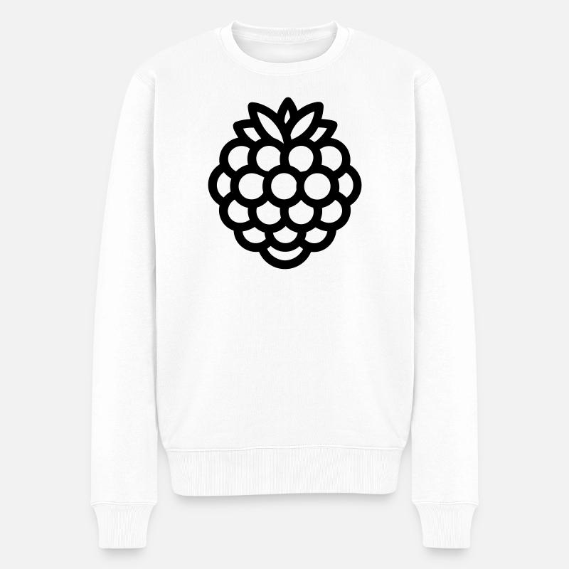 Maulbeerbaum - Männer Premium Bio Pullover - Weiß