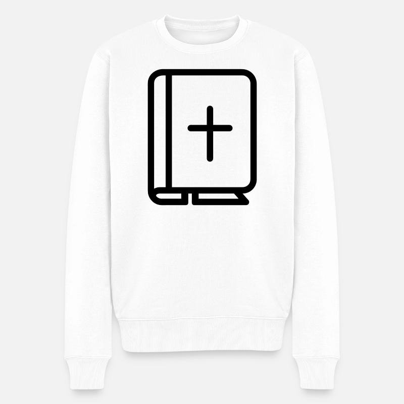 bible - Pull Premium bio Homme - blanc