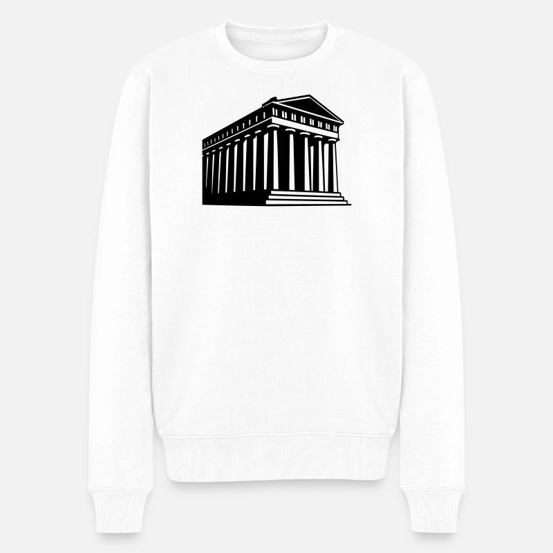 Construire la Grèce - Pull Premium bio Homme - blanc