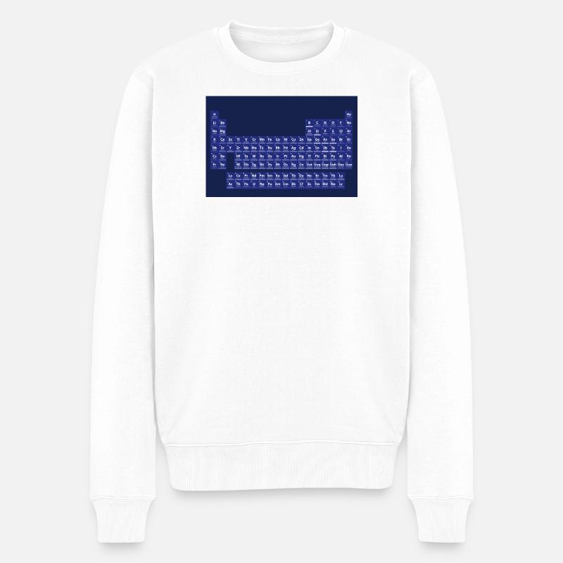 Le tableau périodique des éléments - Pull Premium bio Homme - blanc