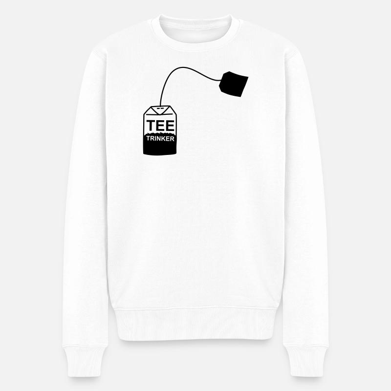 Tee_Kaffee_Earl_Grey_Teetrinker_Teesorten - Männer Premium Bio Pullover - Weiß